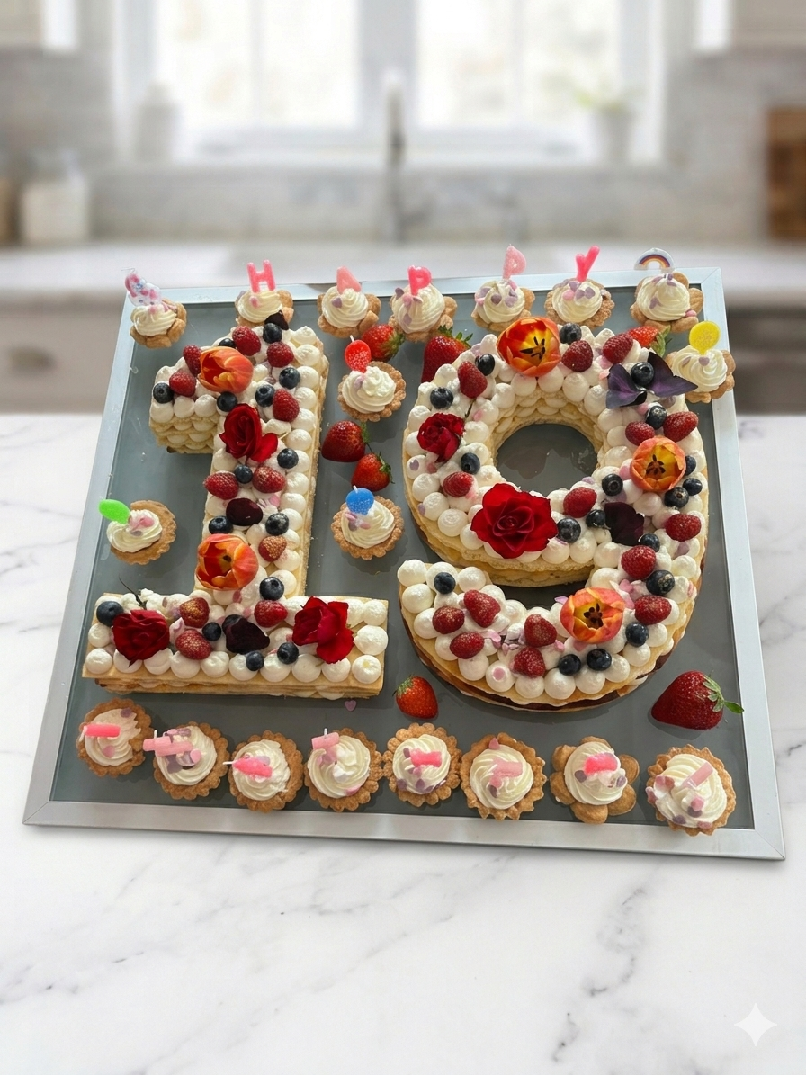 Number-Cake „Beeren-Traum"